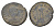 Римская Империя майорина 392-395 Аркадий, D N ARCADIVS P F AVG, бюст императора/GLORIA ROMANORVM, император с лабарумом, Никомедия LRBC 2422 медь 1100-11-41