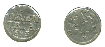 НИДЕРЛАНДЫ 2 ШТЮБЕРА 1683 KM 77 билон 503-312