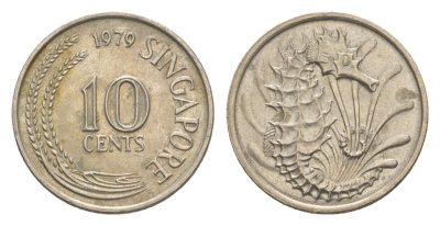 Сингапур 10 центов 1979 KM 3 медно-никель 4640-569