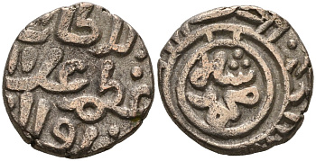 Индия 2 гани 1308 (AH711) Делийский Султанат, Alu ed-din Muhammad Shab II (1295-1315) Goron/Goenka D 233, Mitchiner 2569 биллон 192-935