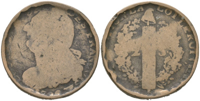 Франция 2 соля ND (1791-1793) Людовик XVI (1774-1792) 221-914