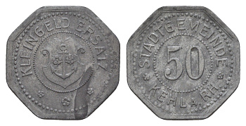 Кель 50 пфеннигов ND (1919) Funck 235.5, Men18 16127.5 цинк 4636-1047