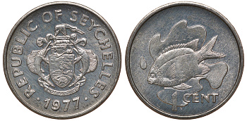 Сейшельские острова 1 цент 1977 FAO KM 30 алюминий M52-01