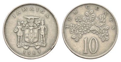 Ямайка 10 центов 1969 KM 47 медно-никель 4678-952