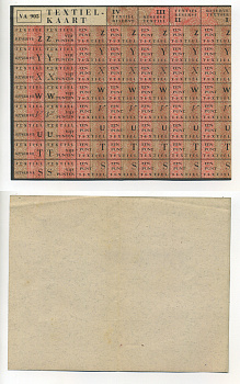 НИДЕРЛАНДЫ ТАЛОНЫ НА ТЕКСТИЛЬ 1944-1950 VA 905 бумага 6280-54-1-1