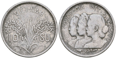 Южный Вьетнам 10 су 1953 KM 1 алюминий 4132-352