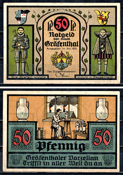 Грефенталь (Тюрингия) 50 пфеннигов 1921 7556-11-2-1