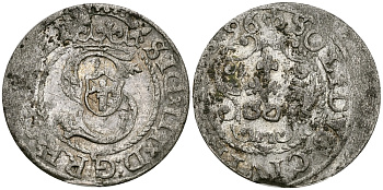 Ливония солид 1596 Сигизмунд III Ваза серебро 540-259