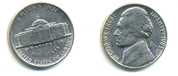 США 5 ЦЕНТОВ 1981 D, ДЖЕФФЕРСОН KM А192 медно-никель 179-731