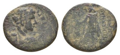 Римская Империя, Провинция Азия, Фригия, Эзани (?) АЕ 37-41 Калигула (?), бюст императора/Зевс RPC I 3073 медь 1100-11-63