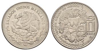 Мексика 50 песо 1982 KM 490 медно-никель 4552-621