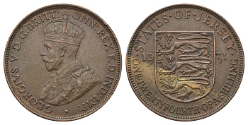 Джерси 1/24 шиллинга 1931 Георг V (1910-1936) KM 15 бронза 4122-1212