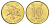 Гонконг 10 центов 1998 KM 66 сталь плакированная латунью UNC 4701-158