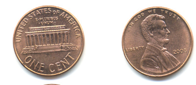 США 1 ЦЕНТ 2008 ЛИНКОЛЬН KM 201b цинк плакированный медью 179-612