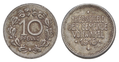 Фовинкель 10 пфеннигов 1918 Funck 564.5, Men18 32415.5 железо 4636-767