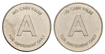Европа жетон для развлечения A, диаметр 25,5 мм, вес 6,5 гр медно-никель 4656-433
