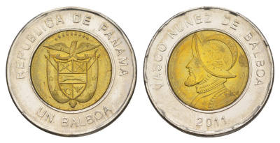 Панама 1 бальбоа 2011 KM 141 биметалл UNC 4642-732