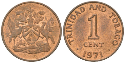 Тринидад и Тобаго 1 цент 1971 KM 1 бронза 4609-1167