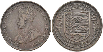 Джерси 1/12 шиллинга 1923 Георг V (1910-1936) KM 14 бронза 3996-435