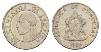 Гондурас 50 сентаво 1978 KM 84 медно-никель 4642-817