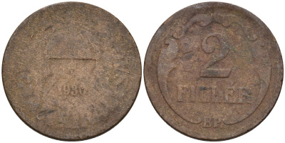 Венгрия 2 филлера 1930 BP KM 506 бронза 4115-1124