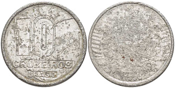 Бразилия 10 крузейро 1990 золотодобыча KM 619.1 нержавеющая сталь 3996-754