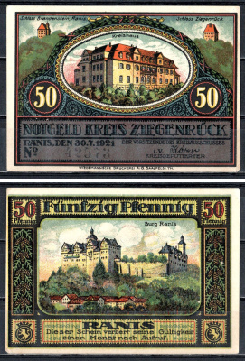 Цигенрюк (Пруссия, Саксония) 50 пфеннигов 1921 2193-44-3-1