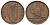 Ирландия 1 пенни 1942 курица с цыплятами KM 11 бронза 4512-934