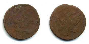 РОССИЯ 1 ДЕНЬГА 17XX медь 51-3734