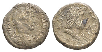 Римская Империя, Провинция Египет тетрадрахма 125-126 Адриан, бюст императора/бюст Зевса, Александрия, (из старой нидерландской коллекции) Dattari 1509 биллон 1100-9-15