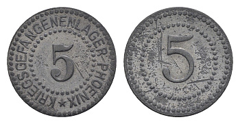 Хёрде 5 пфеннигов ND Men05 11722.3, Men18 14670.3 цинк 1531-1113