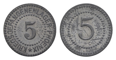 Хёрде 5 пфеннигов ND Men05 11722.3, Men18 14670.3 цинк 1531-1113