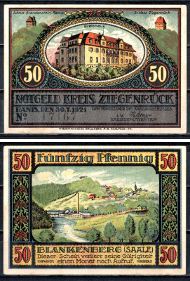 Цигенрюк (Пруссия, Саксония) 50 пфеннигов 1921 2193-45-1-1