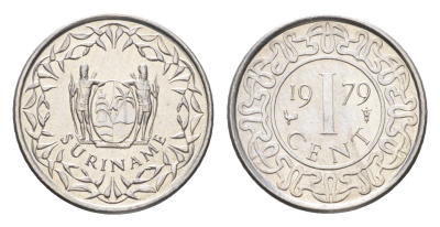 Суринам 1 цент 1976  KM 11 a алюминий  UNC  4659-536