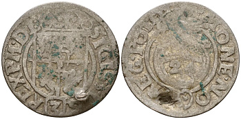 Польша 3 полкера (3 полторака - 1 крейцер) ND (1620-1627) Сигизмунд III Ваза (1587-1632) KM 41 серебро 4158-1053
