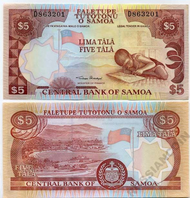 Самоа 5 тала 2002 ребенок Pick 33а(1) бумага UNC (пресс) 449-19-2