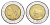 Италия 500 лир 1984 R, Квиринальский дворец в Риме KM 111 биметалл 4704-946