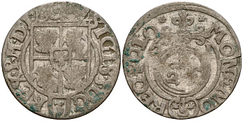 Польша 3 полкера (3 полторака - 1 крейцер) 1621 Сигизмунд III Ваза (1587-1632) Gorecki B.21 серебро 4158-1226
