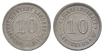 Ландсберг-ан-дер-Варте 10 пфеннигов ND (1917) Funck 270.7, Men18 17840.7 железо 4636-1066