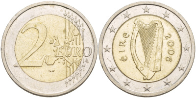 Ирландия 2 евро 2006 KM 39 биметалл 216-1125