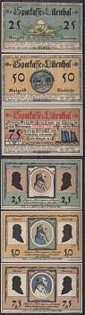 Лилиенталь полный набор из 3 нотгельдов (25, 50 и 75 пфеннигов) 1921 DeNG 2 802.12 бумага UNC (пресс) 7556-47-2-2