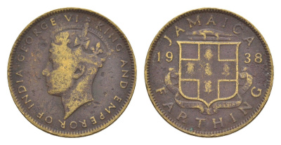 Ямайка 1 фартинг 1938 Георг VI (1936-1952) KM 30 никель латунь 4649-1026