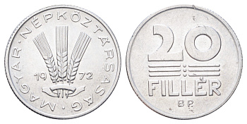 Венгрия 20 филлеров 1972 KM 573 алюминий 4701-447
