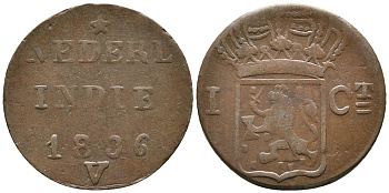 Нидерландская Индия 1 цент 1836 V KM 290 медь 34-832