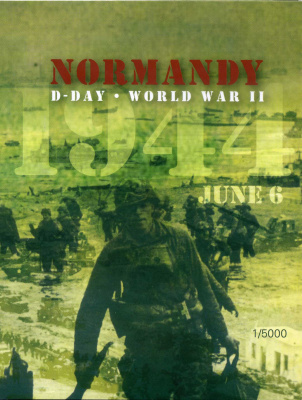 Франция, Нормандия набор из 8 монет 2005 1 евроцент-2 евро, европробники, в оригинальном буклете, D-DAY UNC 00-00