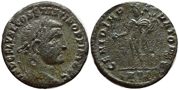Римская Империя нуммий 310 Константин I Великий GENIO IMPERATORIS Гераклея (оффицина Г не описана в RIC) Good Very fine RIC 49b бронза 270-112