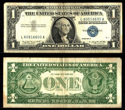 США 1 доллар 1957 Pick 419 a бумага 2119-39-1-1