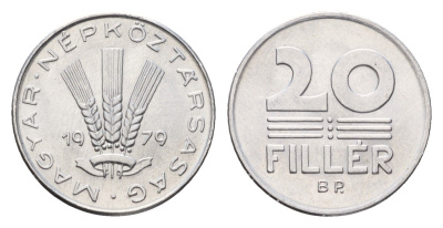 Венгрия 20 филлеров 1979 KM 573 алюминий UNC 54-763