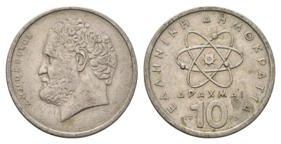 Греция 10 драхм 1976 Демокрит KM 119 медно-никель 4707-513
