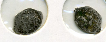 РОССИЯ 1 КОПЕЙКА ИВАН III серебро 507-1322